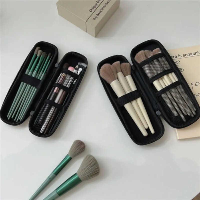 Beauty Makeup Bag - 1pc 블랙 화장품 가방 방수 더블