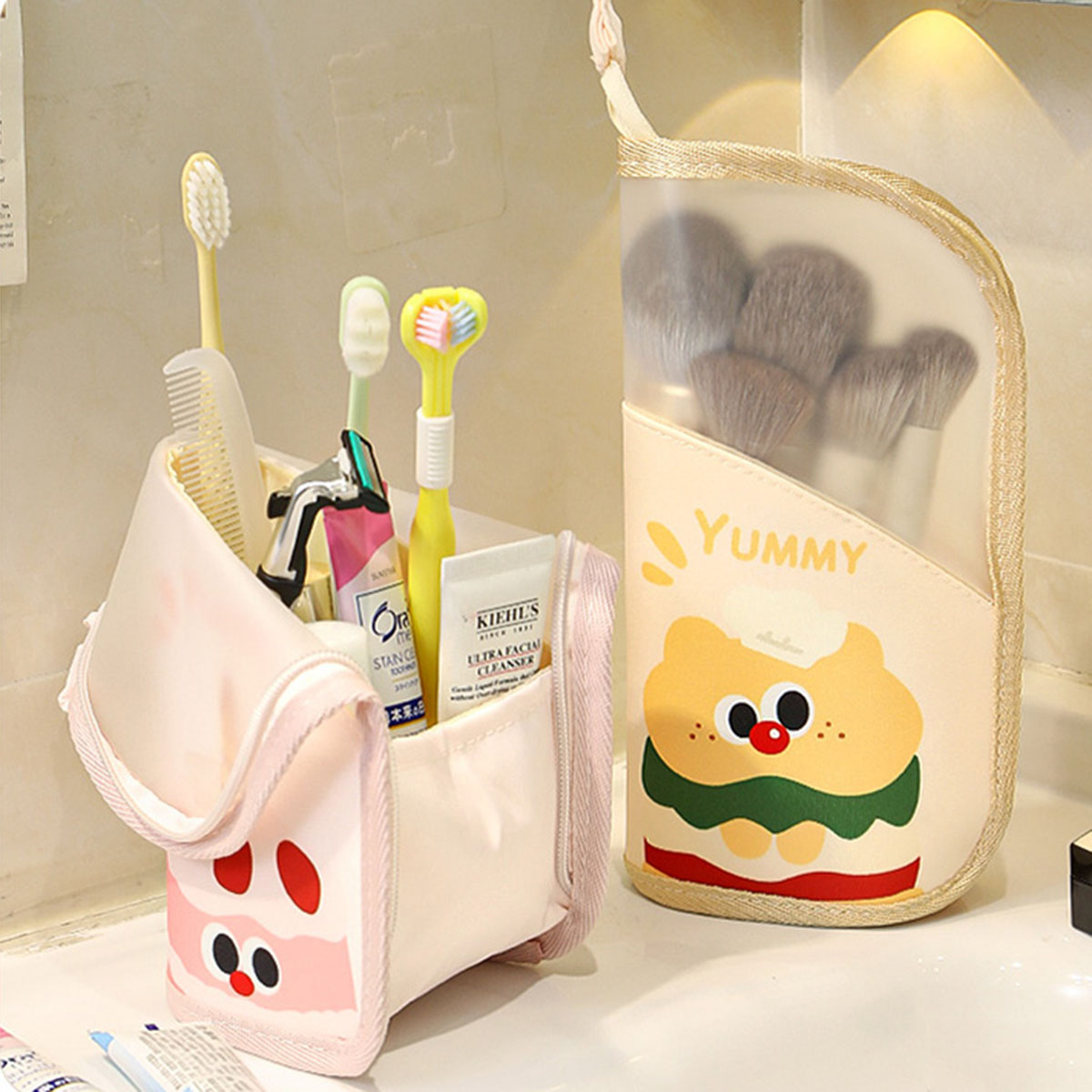 Beauty Makeup Bag - 1Pcs 화장품 가방 여행 스탠드 보관