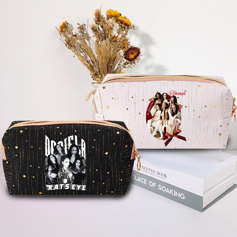 Beauty Makeup Bag - 패션 K-POP K-KATSEYE 메이크업 가방 핫