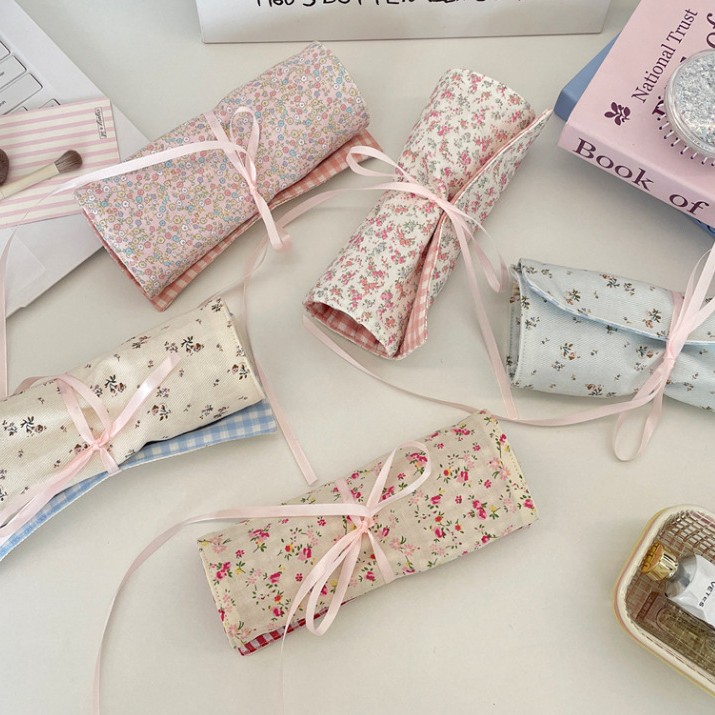 패브릭 플로럴 메이크업 브러쉬 보관 가방, 아이섀도우  - Beauty Makeup Bag 리뷰 및 가격