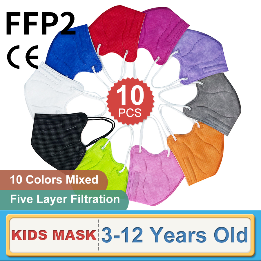 10PCS 어린이 FFP2 페이스 마스크 KN95 마스 - Sheet Face Mask Pack 리뷰 및 가격