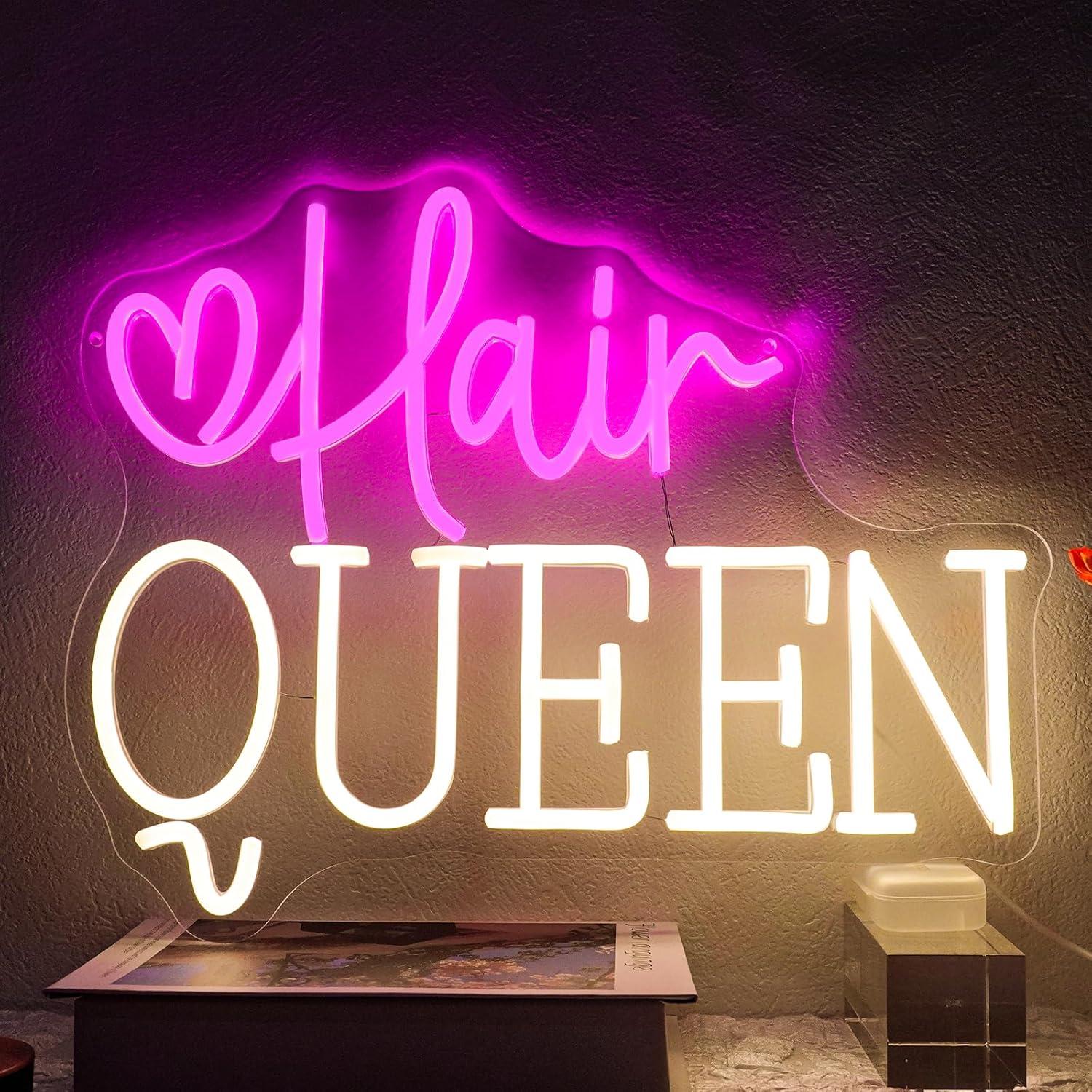 헤어 퀸 네온사인 조광 가능 이발소 네온라이트 사인 헤 - Beauty Queen Makeup Studio 리뷰 및 가격