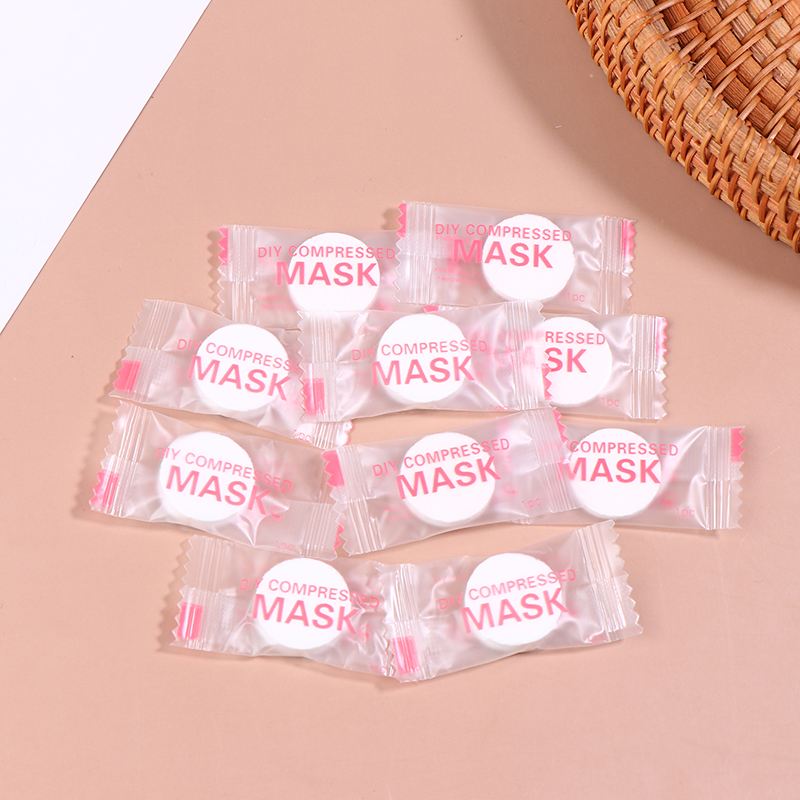 새로운 50/100개 일회용 압축 페이셜 마스크 휴대용 - Sheet Face Mask Pack 리뷰 및 가격