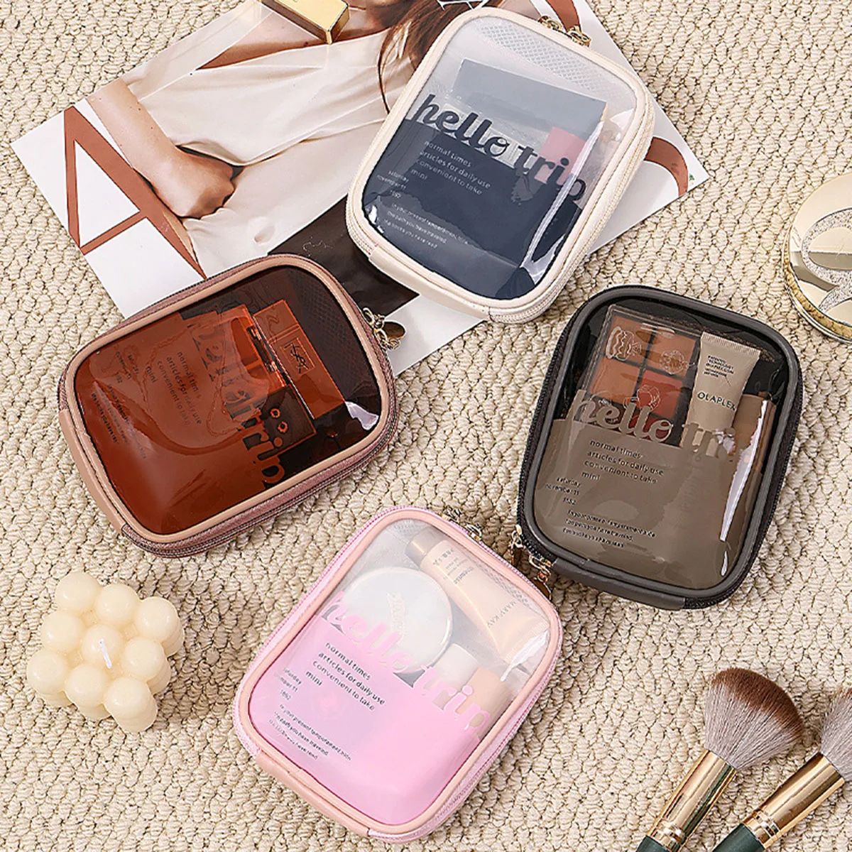 투명 휴대용 화장품 파우치 립스틱 정리함 여행용 파우치 - Beauty Makeup Bag 리뷰 및 가격