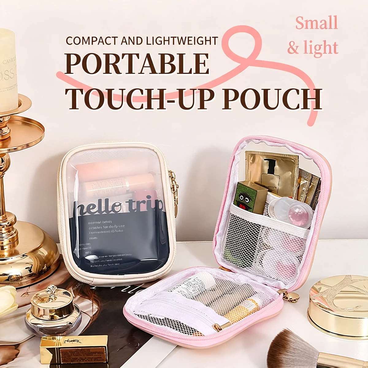 투명 휴대용 화장품 파우치 립스틱 정리함 여행용 파우치 - Beauty Makeup Bag 리뷰 및 가격