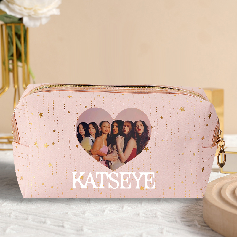 패션 K-POP K-KATSEYE 메이크업 가방 핫 스 - Beauty Makeup Bag 리뷰 및 가격