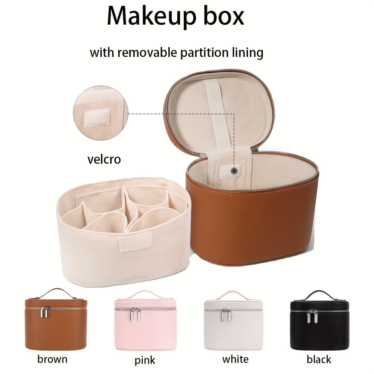 대용량 PU 가죽 메이크업 가방 휴대용 메이크업 박스  - Beauty Makeup Bag 리뷰 및 가격